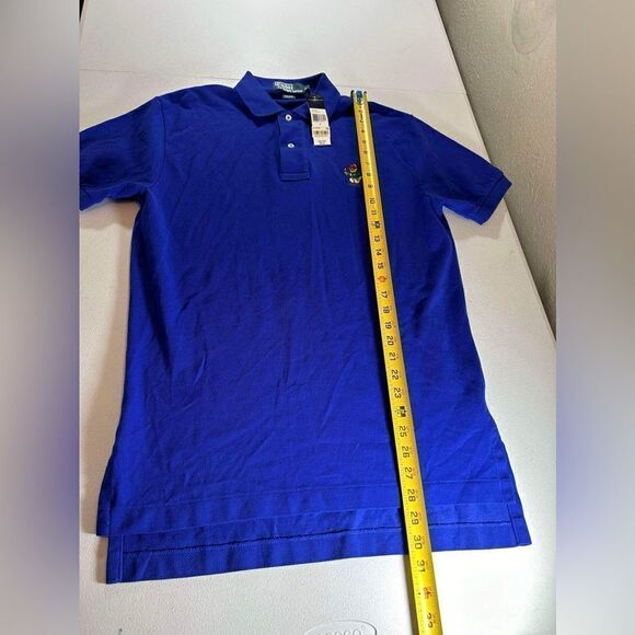 POLO RALPH LAUREN MENS 100% COTTON BLUE EMBROIDERED POLO BEAR SHIRT RL13 Sz S - Picture 7 of 10